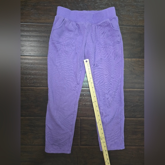 Athletic Works Girls Purple Sweat Pants Large - Picture 3 of 7